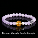 Grace & Fortune – Lavender Amethyst with Citrine Bracelet