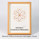Crystal Grid Frame – Energy Manifestation Decor