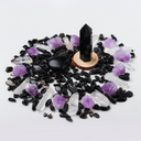 Obsidian Crystal Grid – Protection & Strength