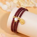 Heart's Ember Bracelet (Garnet & Moonstone)