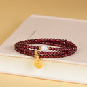 Heart's Ember Bracelet (Garnet & Moonstone)