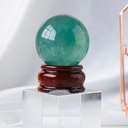 Green Fluorite Crystal Sphere – Clarity & Renewal