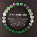 New Beginnings – Mixed Green Energy Bracelet