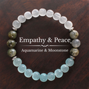 Empathy & Peace Bracelet – Aquamarine & Moonstone