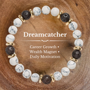Dreamcatcher | Howlite & Lava Stone Luck Bracelet