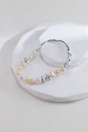 S925 Fluid Pearl & Silver Bracelet