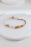 S925 Fluid Pearl & Silver Bracelet