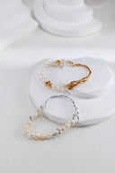 S925 Fluid Pearl & Silver Bracelet