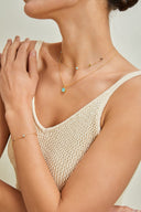 S925 Colorful Cut Gemstone Necklace