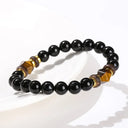 Black Agate & Tiger’s Eye Confidence Bracelet