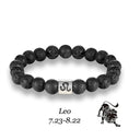 Zodiac Bracelet – Natural Lava Stone Beads (8mm)