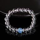 Clarity & Calm – Aquamarine with Clear Quartz Bracelet