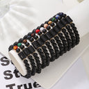 Zodiac Birthstone Bracelet – – Agate Beaded with Natural Gemstone Accent