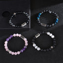 Stainless Steel Custom Name Lava Stone Bracelet – Personalized Jewelry for Everyday Style