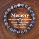 Clarity & Memory Blue Agate Bracelet