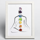 Chakra Crystal Energy Art – Framed Healing Wall Decor