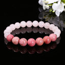 Rhodonite & Rose Quartz Gentle Heart Bracelet
