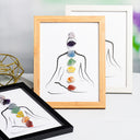 Chakra Crystal Energy Art – Framed Healing Wall Decor