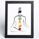 Chakra Crystal Energy Art – Framed Healing Wall Decor