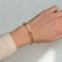 S925 Fluid Pearl & Silver Bracelet
