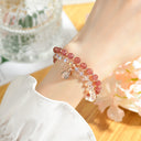 Blush Harmony Bracelet  (Strawberry Quartz)