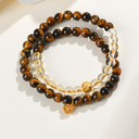 Warrior's Strength Bracelet (Tiger’s Eye & Citrine)