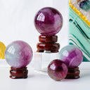 Watermelon Fluorite Crystal Sphere – Focus & Harmony