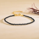 Midnight Shield Bracelet - Black Spinel