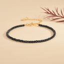 Midnight Shield Bracelet - Black Spinel