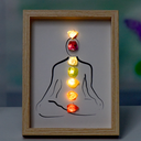 Chakra Crystal Energy Art – Framed Healing Wall Decor