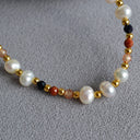 Ember Glow Pearl & Spinel Necklace & Bracelet