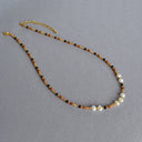 Ember Glow Pearl & Spinel Necklace & Bracelet