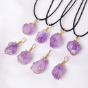 Serenity & Clarity – Handcrafted Raw Amethyst Necklace