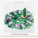Green Aventurine Crystal Grid – Luck & Opportunities