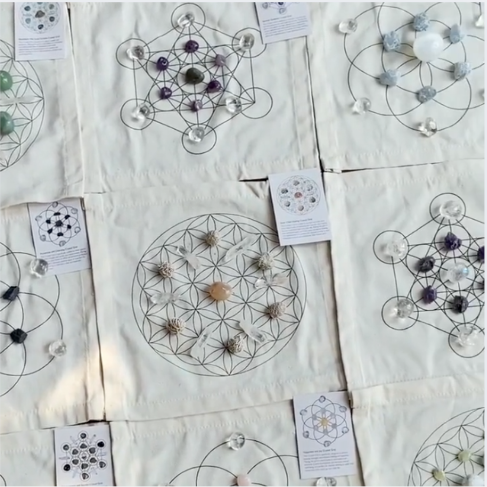 Crystal Grid Diy Kit Chakra Intention Sets The Phasen